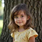 Smiling child holding a personalized book