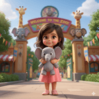 Preview of Sofia's personalized adventure book